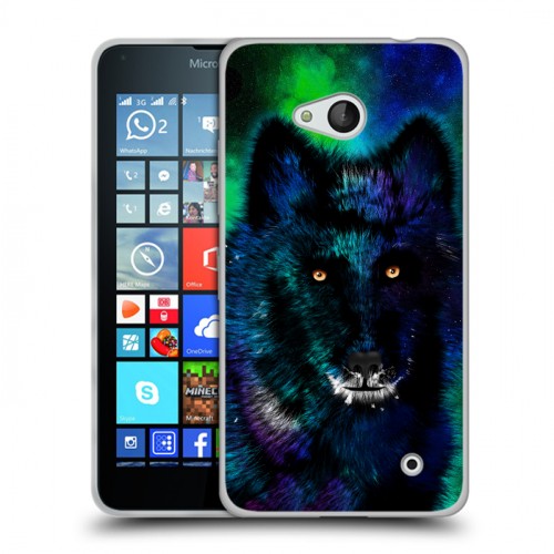 Дизайнерский пластиковый чехол для Microsoft Lumia 640 Яркие животные