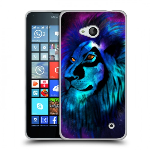 Дизайнерский пластиковый чехол для Microsoft Lumia 640 Яркие животные