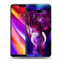 Дизайнерский пластиковый чехол для LG G8 ThinQ Яркие животные