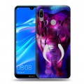 Дизайнерский пластиковый чехол для Huawei Y6 (2019) Яркие животные