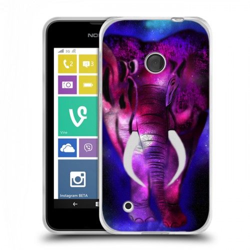 Дизайнерский пластиковый чехол для Nokia Lumia 530 Яркие животные