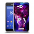 Дизайнерский пластиковый чехол для Sony Xperia E4g Яркие животные