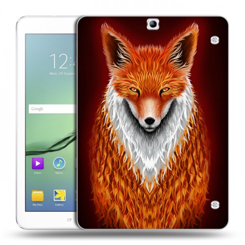Дизайнерский силиконовый чехол для Samsung Galaxy Tab S2 9.7 Лиса