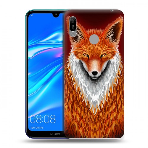 Дизайнерский пластиковый чехол для Huawei Y6 (2019) Лиса