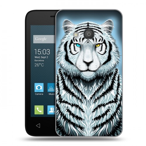 Дизайнерский пластиковый чехол для Alcatel One Touch Pixi 4 (4) Яркие животные