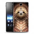 Дизайнерский пластиковый чехол для Sony Xperia TX Яркие животные