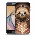 Дизайнерский пластиковый чехол для Samsung Galaxy J5 Prime Яркие животные