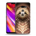 Дизайнерский пластиковый чехол для LG G8 ThinQ Яркие животные