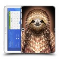 Дизайнерский силиконовый чехол для Samsung Galaxy Tab 4 10.1 Яркие животные