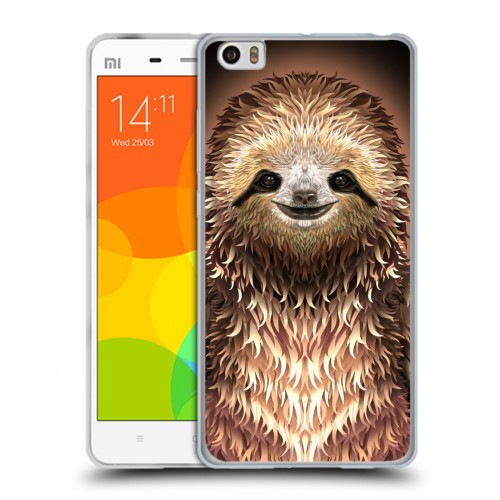 Дизайнерский силиконовый чехол для Xiaomi Mi Note Яркие животные