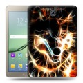 Дизайнерский силиконовый чехол для Samsung Galaxy Tab S2 8.0 Пламенные животные