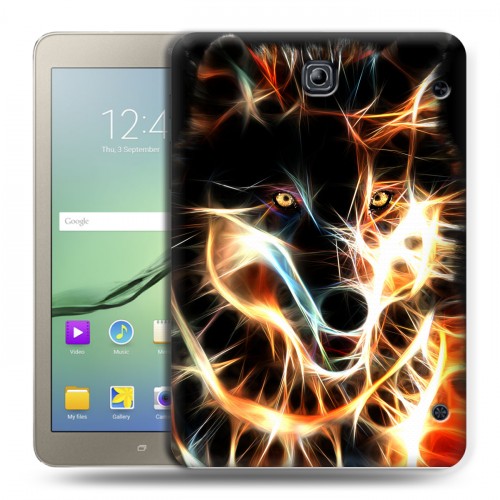 Дизайнерский силиконовый чехол для Samsung Galaxy Tab S2 8.0 Пламенные животные
