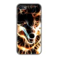 Дизайнерский силиконовый чехол для Iphone 7 Пламенные животные