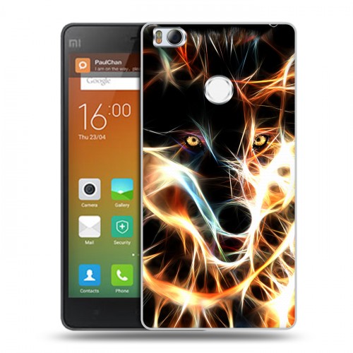 Дизайнерский пластиковый чехол для Xiaomi Mi4S Пламенные животные