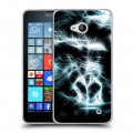 Дизайнерский пластиковый чехол для Microsoft Lumia 640 Пламенные животные