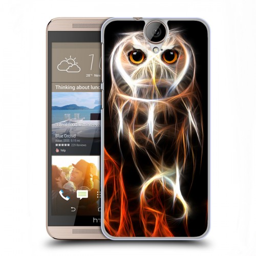 Дизайнерский силиконовый чехол для HTC One E9+ Пламенные животные