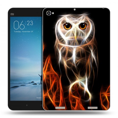 Дизайнерский силиконовый чехол для Xiaomi Mi Pad 2 Пламенные животные