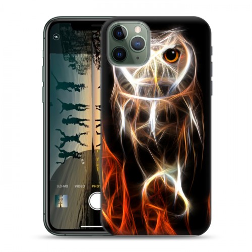 Дизайнерский пластиковый чехол для Iphone 11 Pro Max Пламенные животные