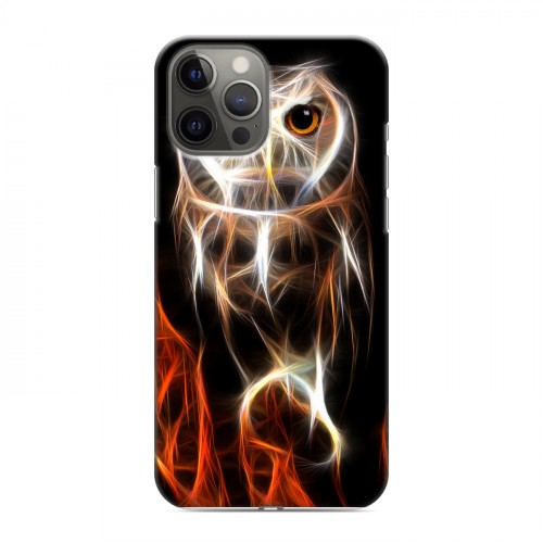 Дизайнерский силиконовый чехол для Iphone 12 Pro Max Пламенные животные