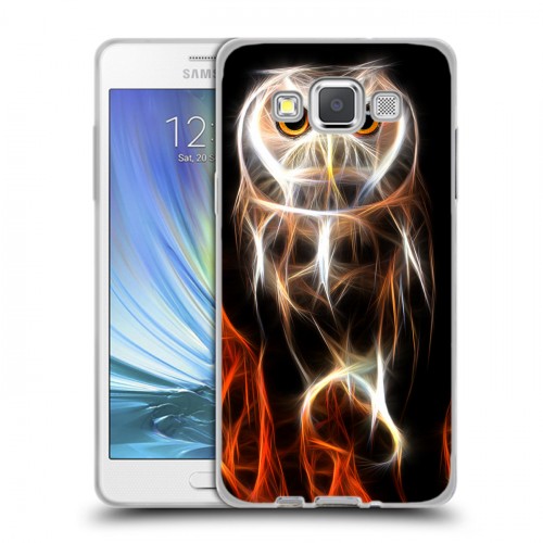 Дизайнерский пластиковый чехол для Samsung Galaxy A5 Пламенные животные