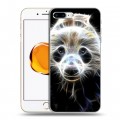 Дизайнерский силиконовый чехол для Iphone 7 Plus / 8 Plus Пламенные животные