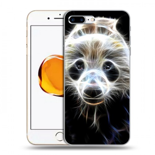 Дизайнерский силиконовый чехол для Iphone 7 Plus / 8 Plus Пламенные животные