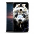 Дизайнерский силиконовый чехол для Nokia 8 Sirocco Пламенные животные