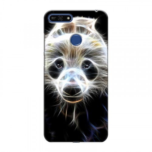 Дизайнерский силиконовый чехол для Huawei Honor 7A Pro Пламенные животные