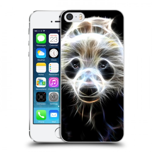 Дизайнерский пластиковый чехол для Iphone 5s Пламенные животные