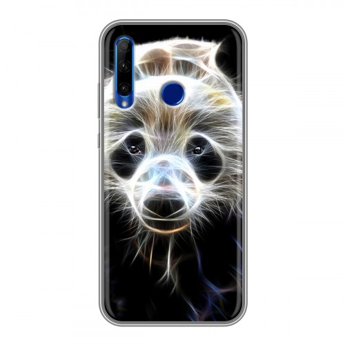 Дизайнерский силиконовый чехол для Huawei Honor 10i Пламенные животные