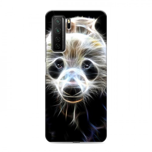 Дизайнерский силиконовый с усиленными углами чехол для Huawei Honor 30S Пламенные животные