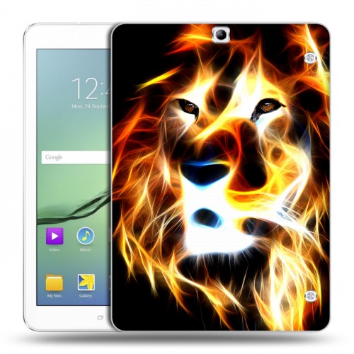 Дизайнерский силиконовый чехол для Samsung Galaxy Tab S2 9.7 Пламенные животные