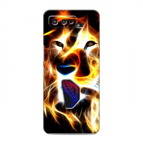 Дизайнерский силиконовый чехол для ASUS ROG Phone 5 Пламенные животные