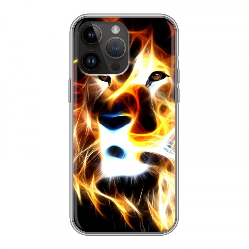 Дизайнерский пластиковый чехол для Iphone 14 Pro Max Пламенные животные