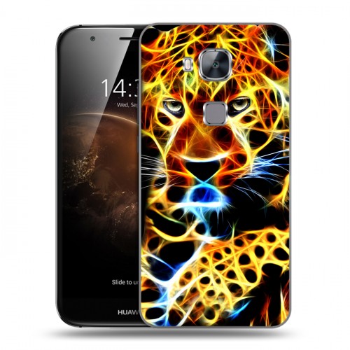 Дизайнерский силиконовый чехол для Huawei G8 Пламенные животные