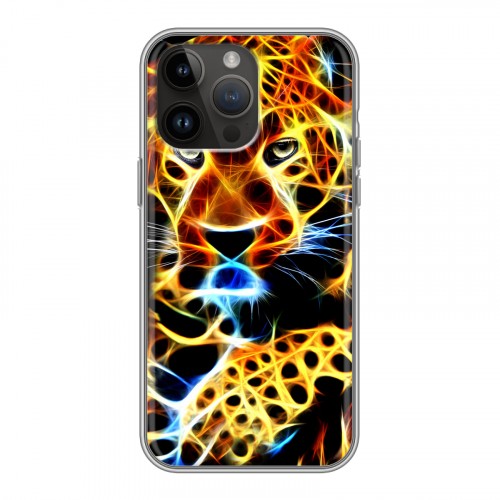 Дизайнерский силиконовый чехол для Iphone 14 Pro Max Пламенные животные