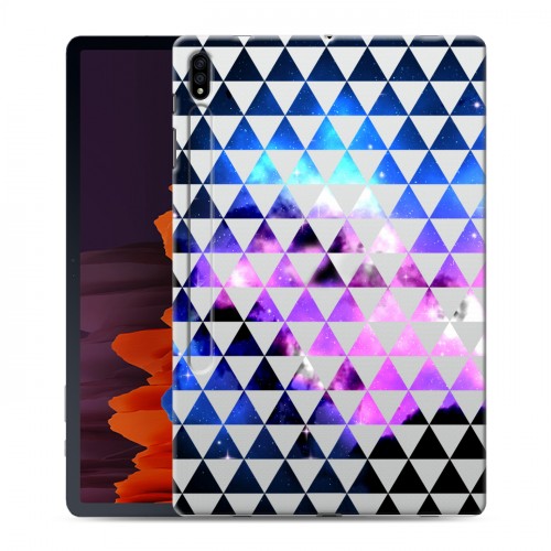 Дизайнерский силиконовый чехол для Samsung Galaxy Tab S7 Plus Принты космоса