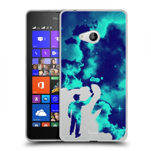Дизайнерский пластиковый чехол для Microsoft Lumia 540 Принты космоса