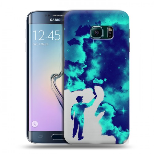 Дизайнерский силиконовый чехол для Samsung Galaxy S6 Edge Принты космоса