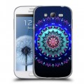 Дизайнерский пластиковый чехол для Samsung Galaxy Grand Светящиеся мандалы