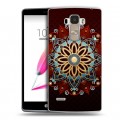 Дизайнерский пластиковый чехол для LG G4 Stylus Светящиеся мандалы