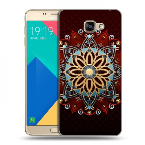 Дизайнерский силиконовый чехол для Samsung Galaxy A9 Светящиеся мандалы
