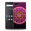 Дизайнерский пластиковый чехол для BlackBerry KEY2 Светящиеся мандалы