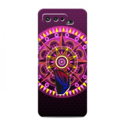 Дизайнерский силиконовый чехол для ASUS ROG Phone 5 Светящиеся мандалы