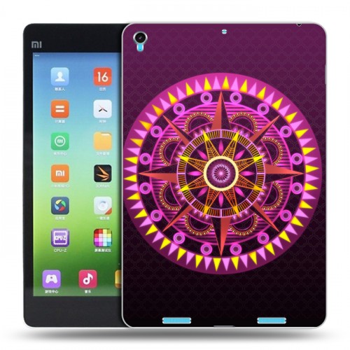 Дизайнерский силиконовый чехол для Xiaomi MiPad Светящиеся мандалы