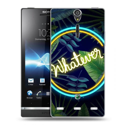 Дизайнерский пластиковый чехол для Sony Xperia S дизайнерские надписи