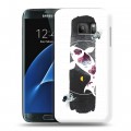 Дизайнерский силиконовый с усиленными углами чехол для Samsung Galaxy S7 Восточный космос