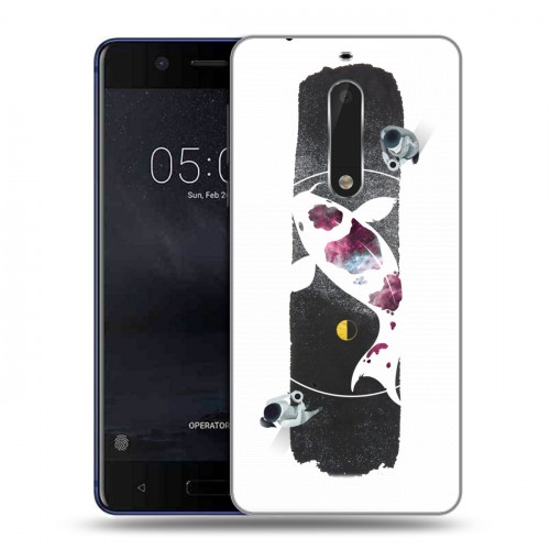 Дизайнерский пластиковый чехол для Nokia 5 Восточный космос