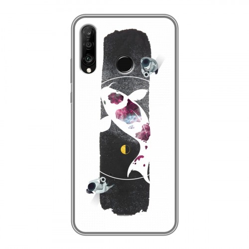 Дизайнерский силиконовый чехол для Huawei P30 Lite Восточный космос