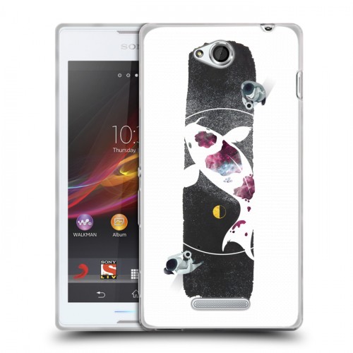 Дизайнерский пластиковый чехол для Sony Xperia C Восточный космос